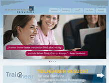 Tablet Screenshot of kampmann-hoersysteme.de